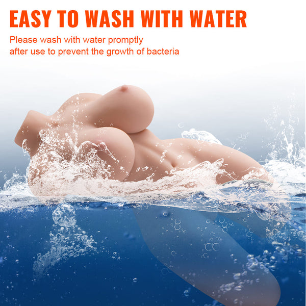 18lb curvy soft-skin doll torso