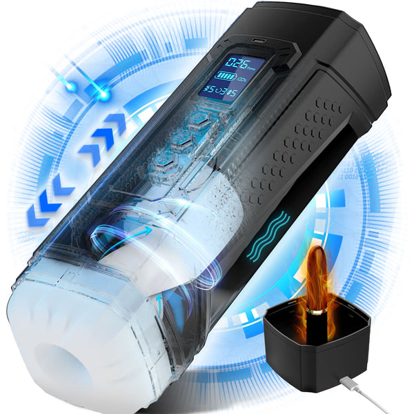 multi-speed vibrating automatic male masturbator