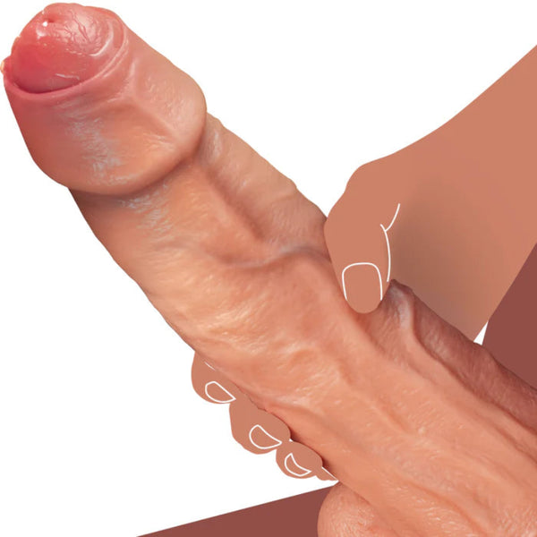 10 inch realistic uncut big dildo