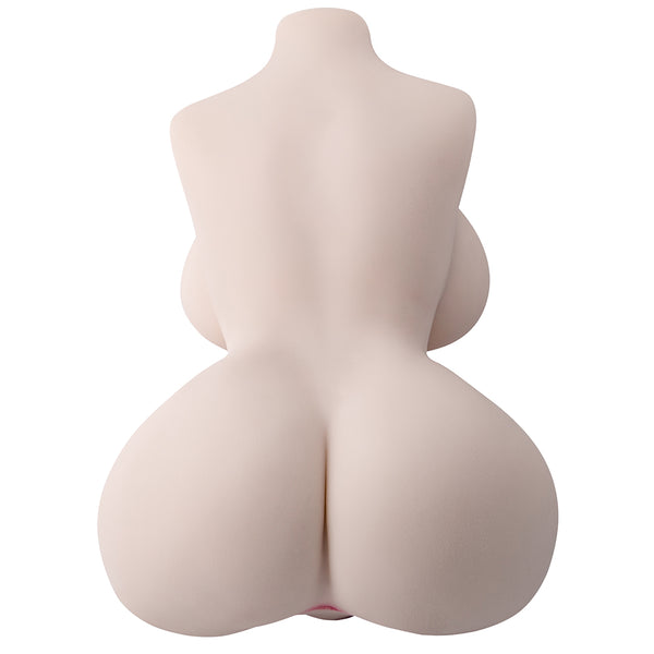 Back view torso, round hips, flexible TPE body