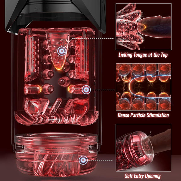 Male masturbator with 7 thrusting and rotating modes