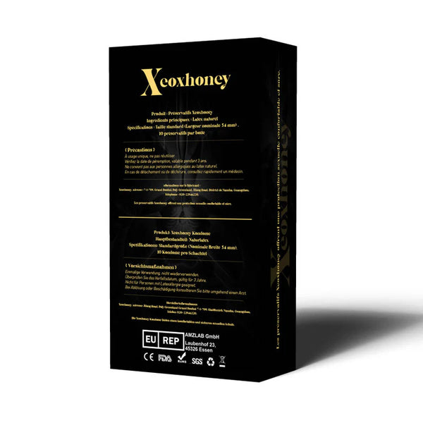 XEOX Honey Standard Size Ultra-Thin Condoms - 54±2mm, 10 PCS