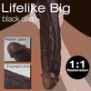 lifelike huge black dildo