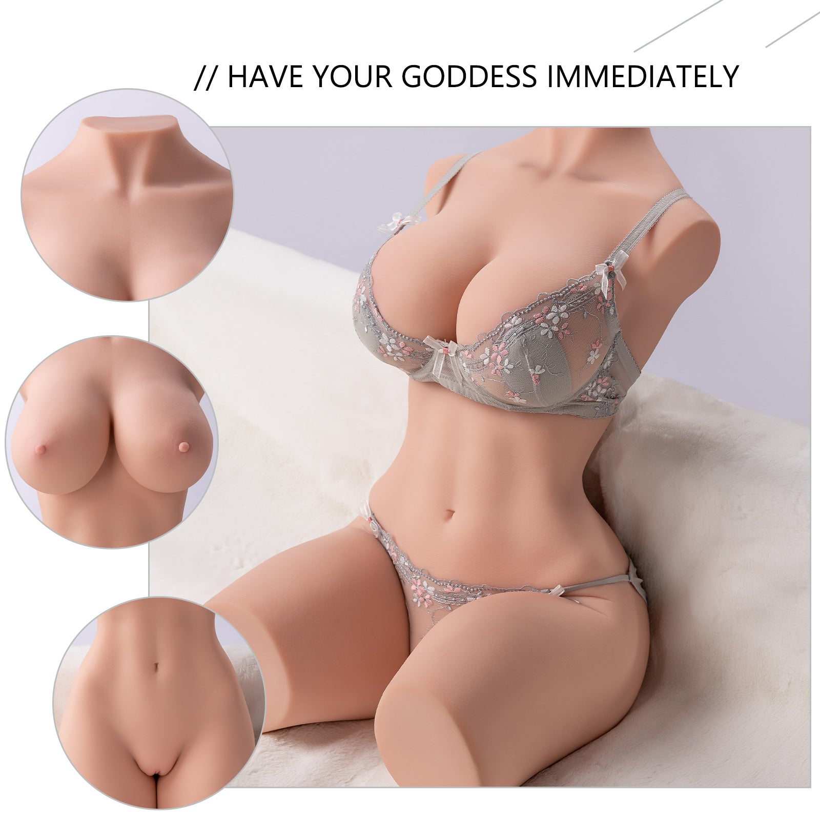 Life Size Realistic Sex Doll Porn Torso - 42.32LB Erika