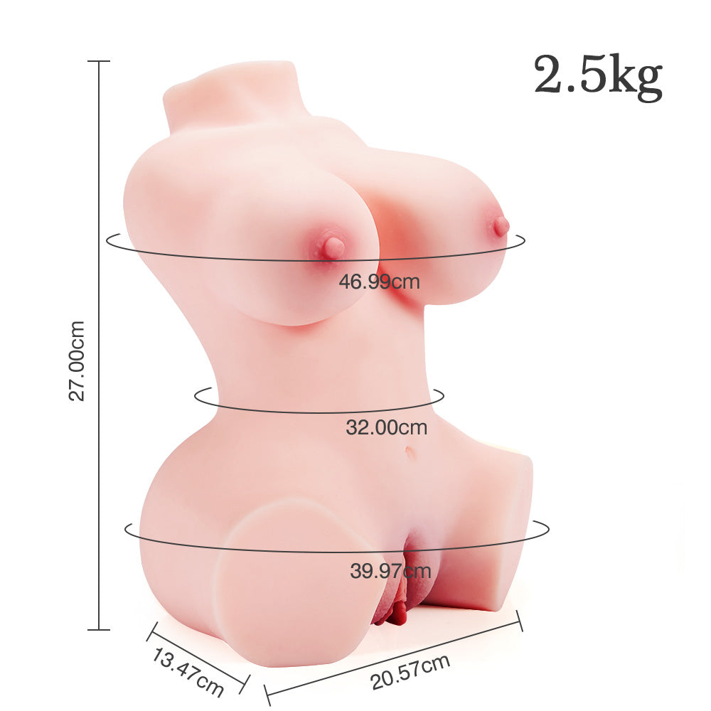 Realistischer Masturbator Mini-Puppe Lulu 2.5kg gebräunte Haut