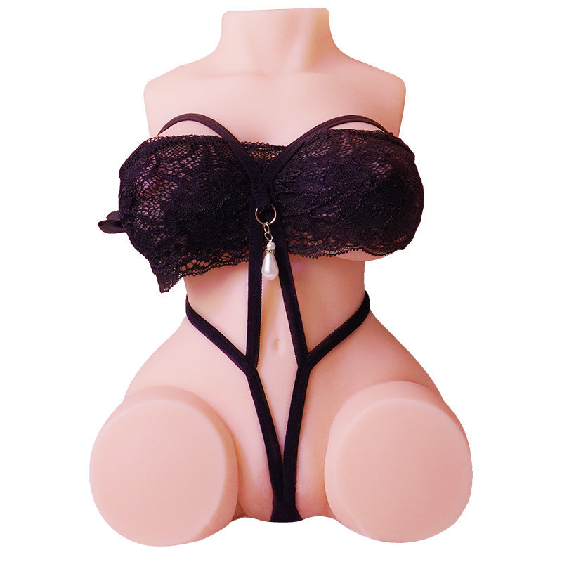 Mini Realistic Sex Doll Porn Torso - 8.8LB Isabelle,Black/White