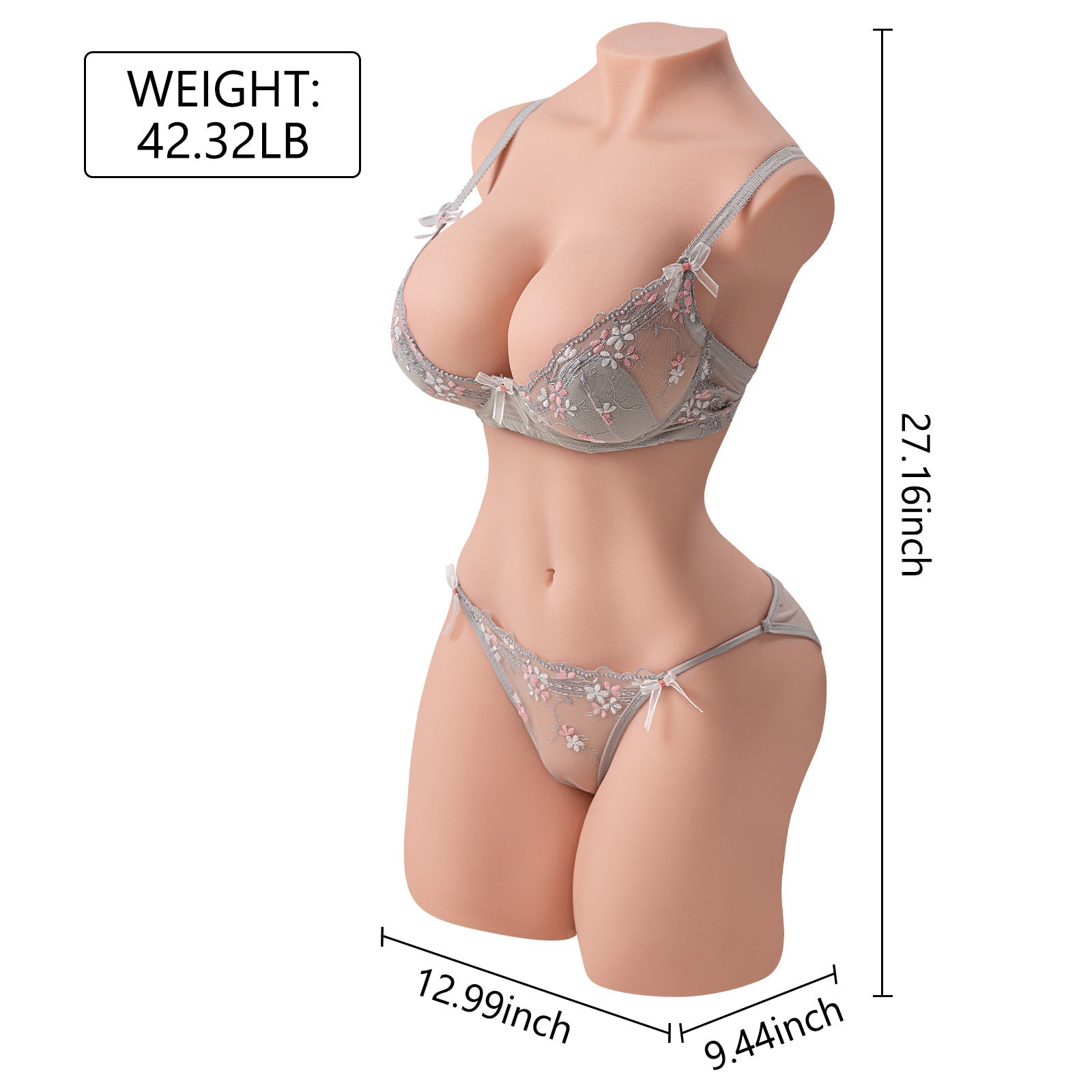 Life Size Realistic Sex Doll Porn Torso - 42.32LB Erika