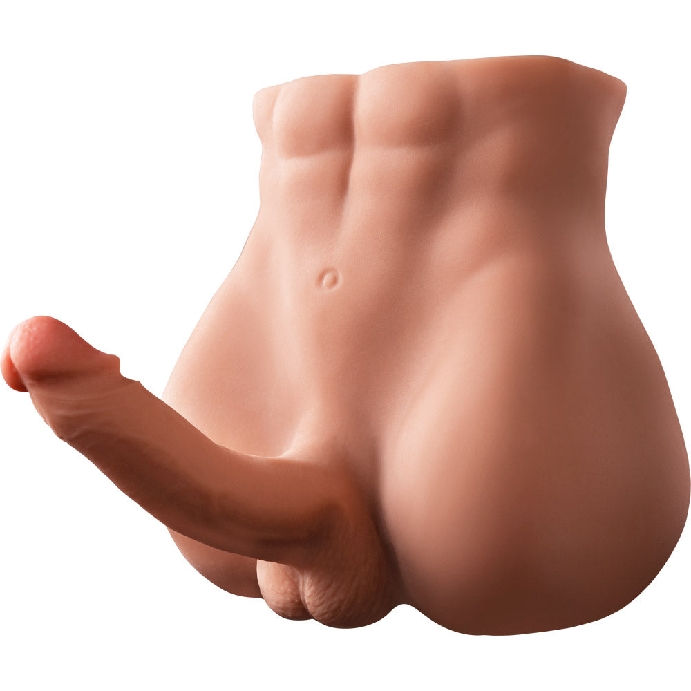 Tpe Mini Realistic Ass Sex Doll Torso With Penis, 11.4LB 24cm Butler