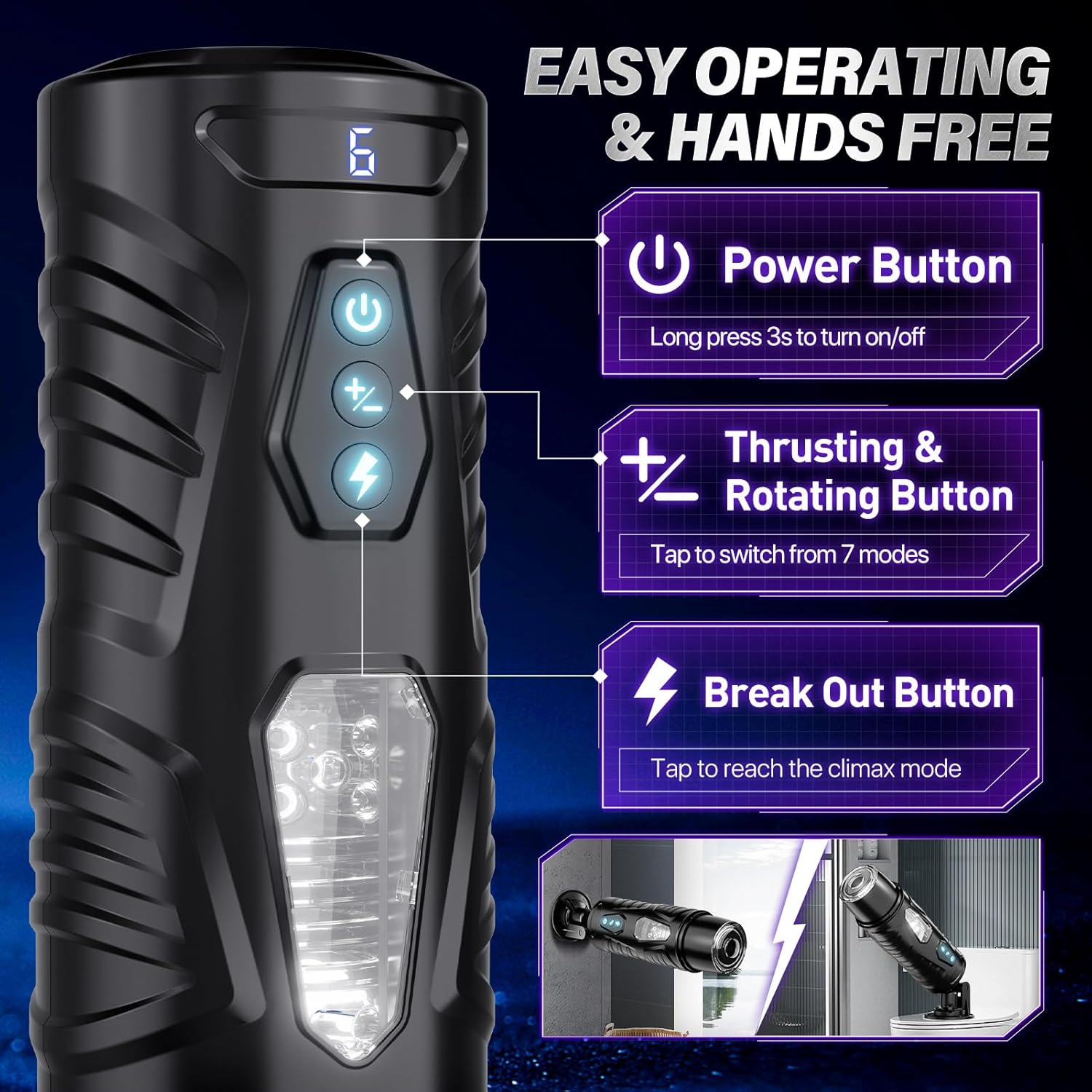 Visual Window Electric Masturbator