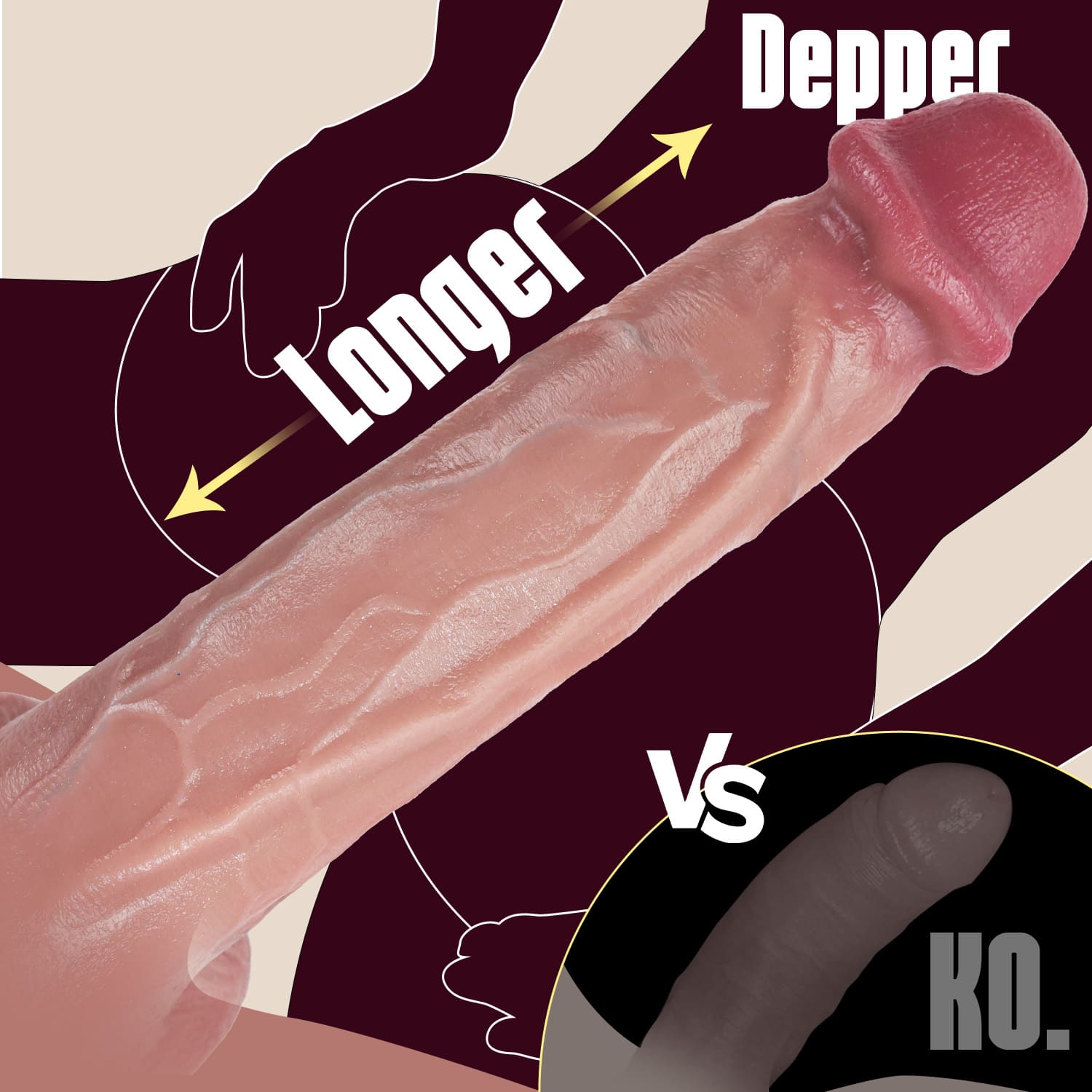 11.2 inch Huge Thick Realistic Dildo