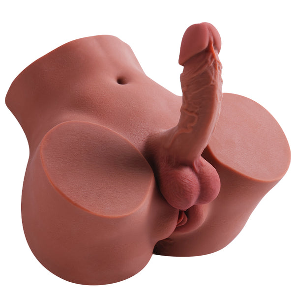 Discreet and compact male torso sex toy