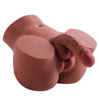 Hyper-realistic dark-toned male sex torso with veined 5.1 in shaft