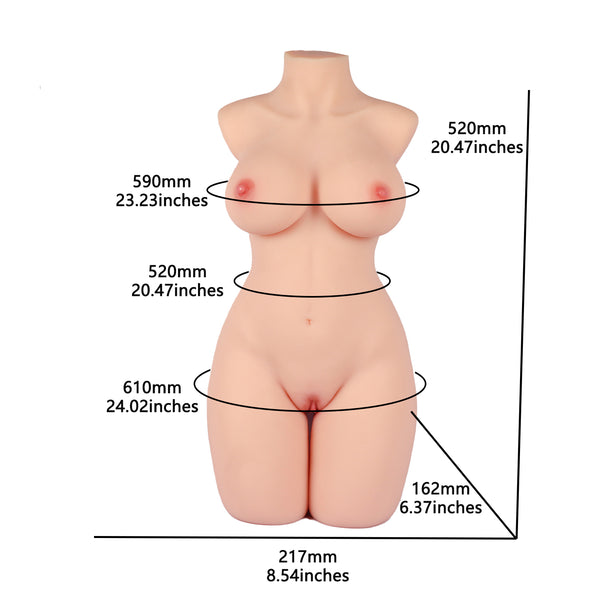 full busty sex doll torso slim waist fantasy