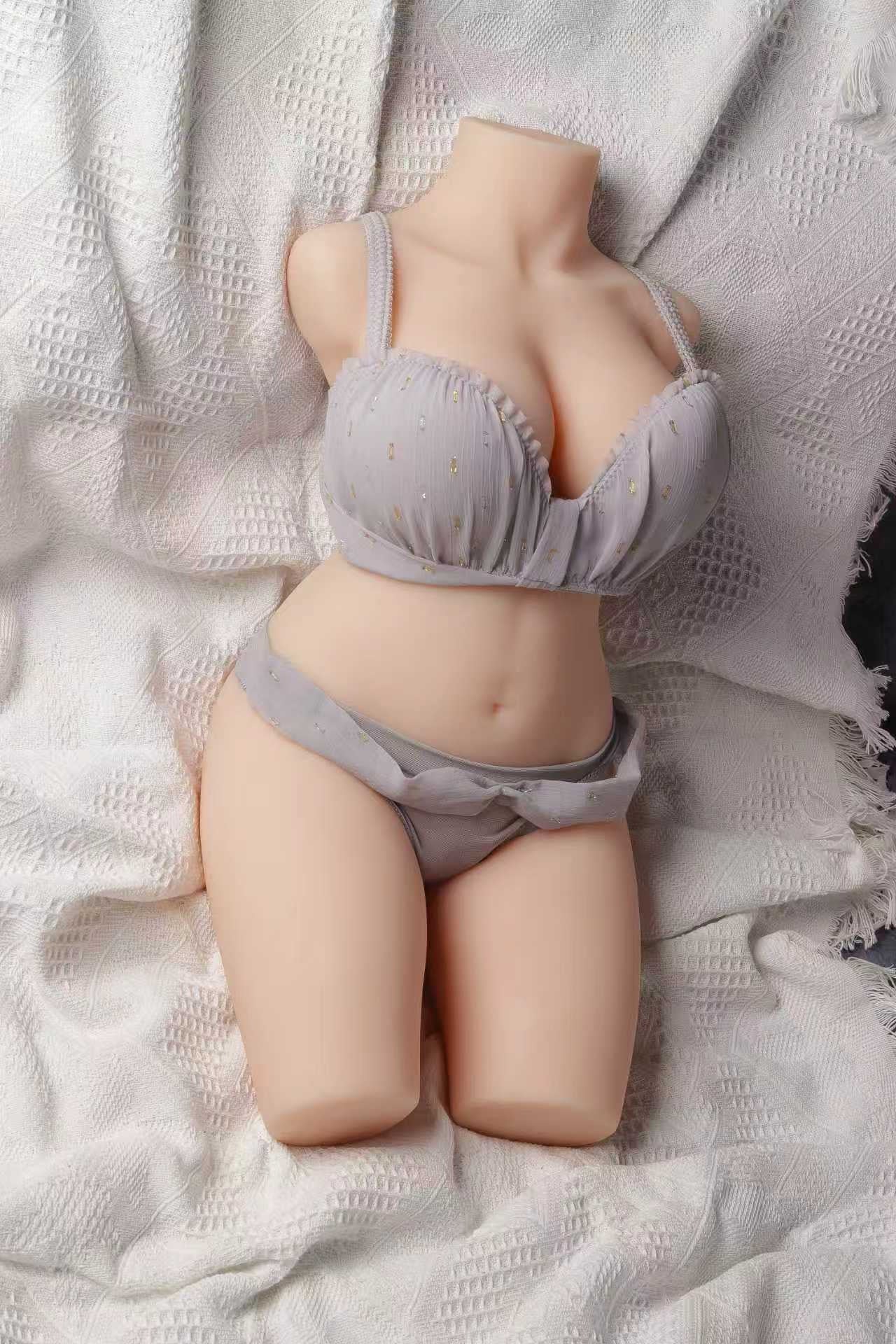 hand painted realistic sex doll torso detail