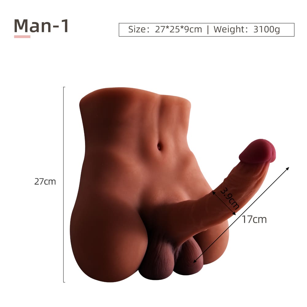 realistic male toy for solo session