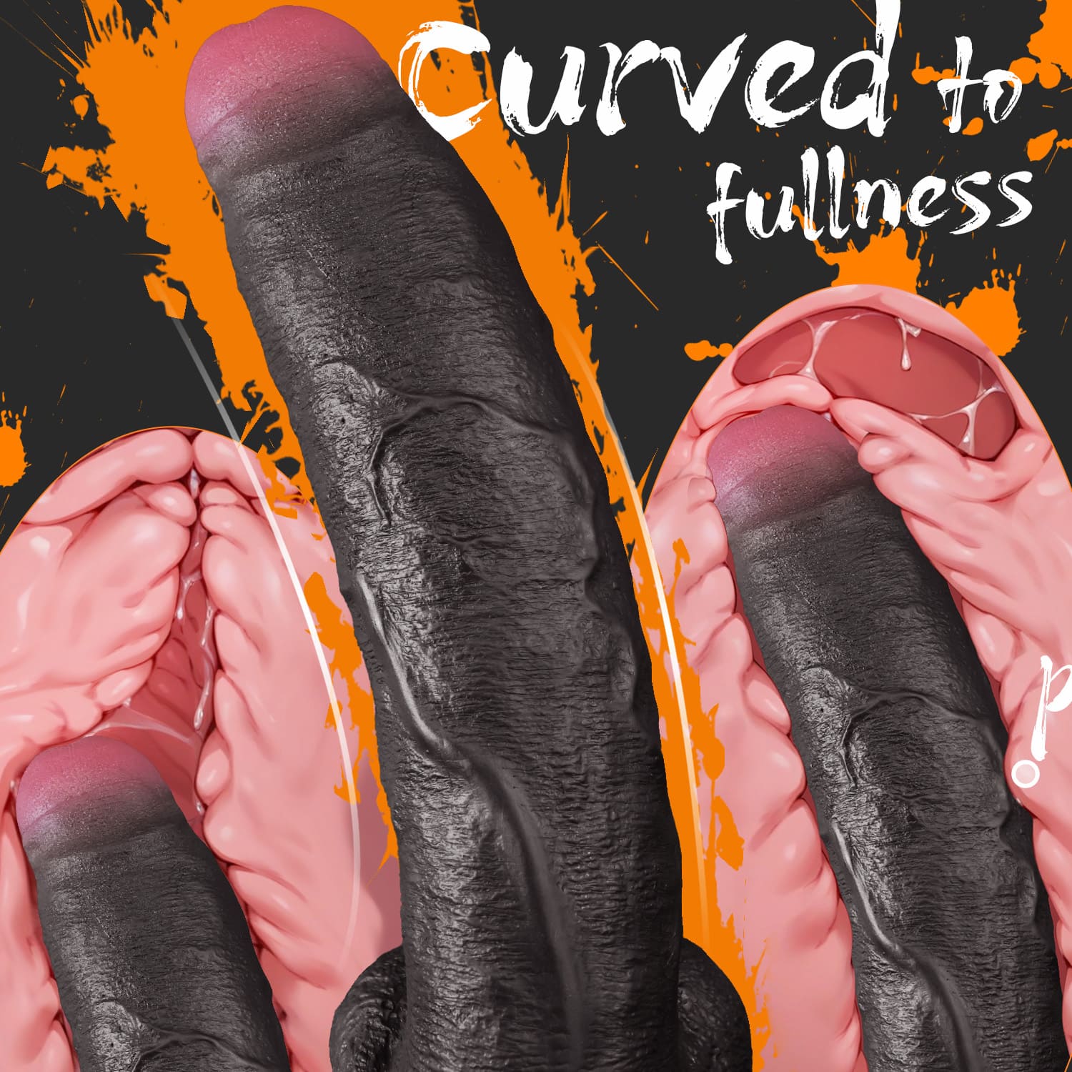 Ultra-Realistic Black Dildo – 10.8 Inches