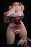 Lightweight sex doll torso with soft silicone skin