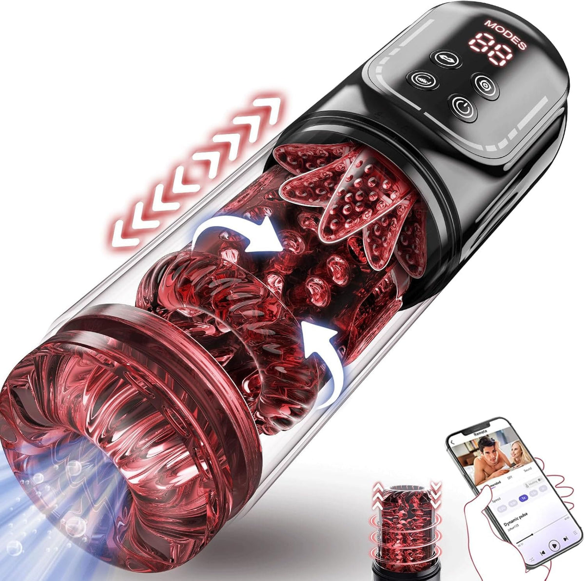 Ergonomic mech-style grip for comfort