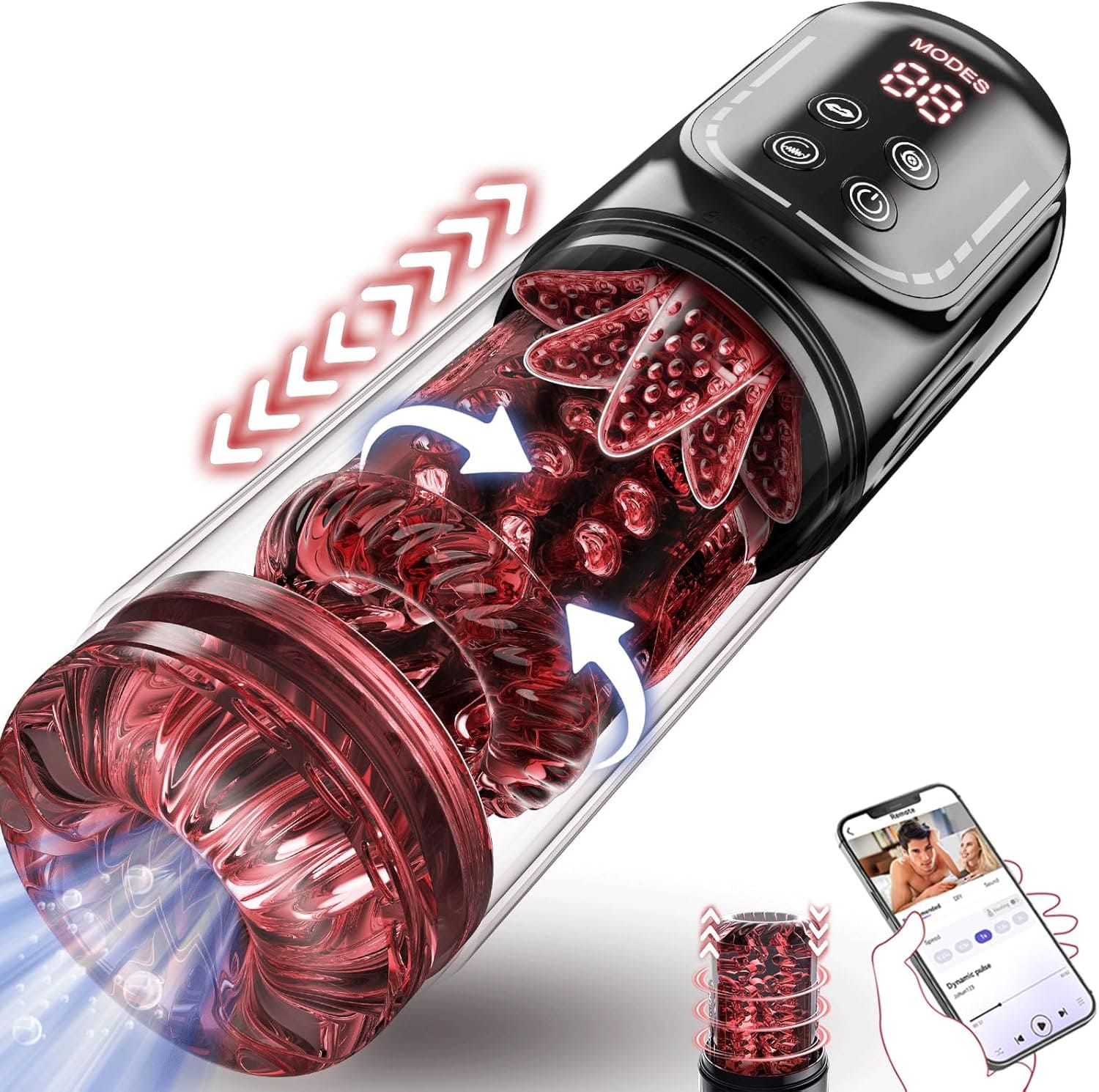 Ergonomic mech-style grip for comfort