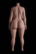 Lifelike body makeup on BBW sex doll Lottie
